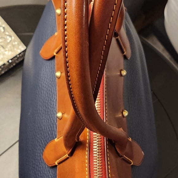 DOONEY & BOURKE Pebble Grain and Vachetta Leather Large Satchel EUC - Picture 13 of 14